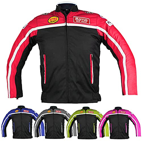 KEROZEN Bambino Chaqueta protectora de motocicleta para niños, transpirable, deportiva, ligera, para motocross, para todas las 4 estaciones.
