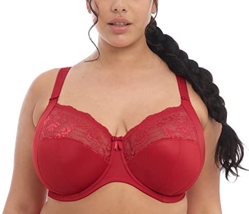 Elomi Morgan Plain Underwired Full Cup Bra (38HH, Haute red)