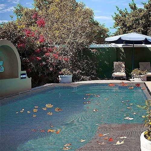 Lcoay Couverture Filet de Feuille pour Piscine Rectangulaire(2×4m) | Bâche de Protection pour Piscines Creusées et Hors-Sol, Filet Piscine Anti Feuilles - Bloquer Feuilles Mortes et Débris