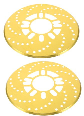 WEKADRIN 2 Pezzi Copertura Decorativa per Disco Lega Alluminio per Protezione Posteriore Auto Design Unico e Resistente per Guida