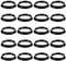 20pcs Cone Seal Rings, Rubber Slip Joint Washers Plumbing Waste Pipe Seal Ring Kitchen Sink Drain Cone Gasket for 1 1/2 Inch Drain Pipe (Black)