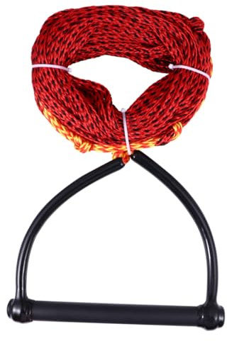 MOTHNUR Cuerda para Esquí Acuático de 1 Sección Mango Ergonómico Negro, Cuerda para Deportes Acuáticos y Wakeboard, Accesorio para Embarcaciones Adecuado para Remolque en Color Aleatorio