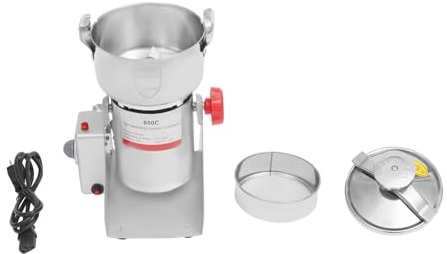 Elektrisk kornkvarn, höghastighets rostfritt stål Pulverizer för torr krydda, ört, mjöl, 800 g-2500 g kapacitet för spannmål, majs och bönslipning