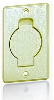 France Aspiration - Prise Murale Clapet Rond Classique - Couleur : Ivoire