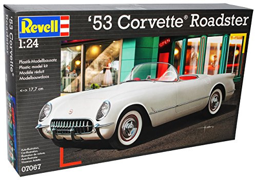 Revell Chevrolet Corvette C1 Cabrio Weiss 1953-1962 07067 Bausatz Kit 1/24 Modell Auto