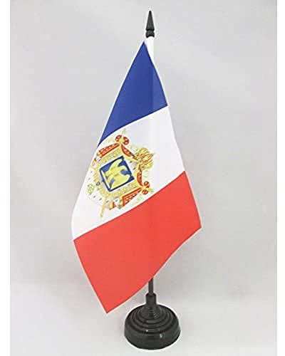 AZ FLAG Drapeau de Table France Second Empire 1852-1870 21x14 cm | Usage intérieur Drapeau de bureau de l'Empire français de Napoléon III finition cousue et bords renforcés polyester 100D
