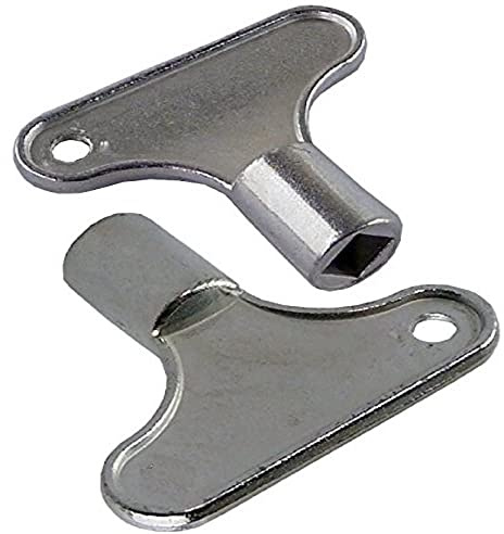 Merriway BH03438 (4 Pcs) Alloy Radiator Key - Pack of 4 Pieces
