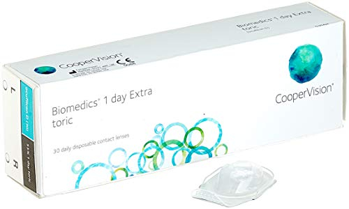 Biomedics Toric, torische Tageslinsen weich, 30 Stück / BC 8.7 mm / DIA 14.5 / CYL -1,25 / Achse 090 / -05,00 Dioptrien