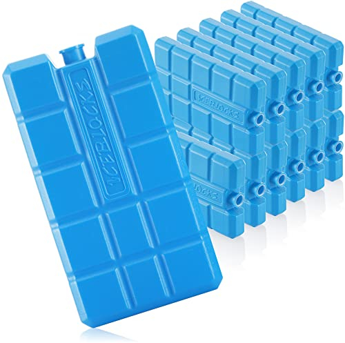 com-four® 12x Kühlakku in blau - Kühlelemente für Kühlbox und Kühltasche - Kühlakkus für Haushalt und Freizeit