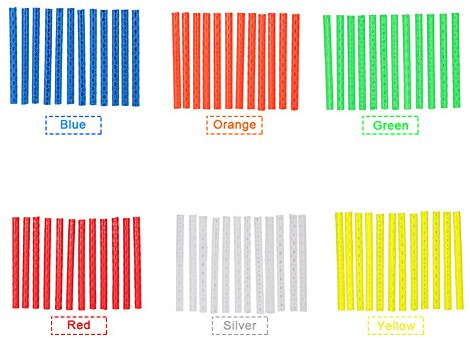 Dofover Bike Bicycle Wheel Rim Spoke Mount Clip Tube Warning Light Strip MTB Cycling Spoke Reflector Reflective Clips Tube Outdoor 12Packs / Set (6 Colors - 72 Packs)