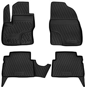 Element Gummimatten Passgenaue Fußmatten Ford Kuga 2008-2013 (FN) 4tlg, Schwarz