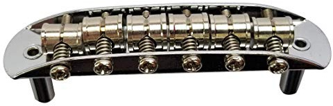 Mustang Bridge mit großen Sätteln, auch passend für Fender Jaguar oder Jazzmaster, Chrom | Für Vintage Fender Mustang, Jaguar, Jazzmaster, verchromt