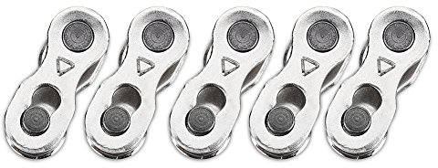 Alomejor Conjunto de Cadena de Bicicleta Cadena de Bicicleta Eslabón Maestro Cadena de Bicicleta Conector de Junta mágica para 8/7/6, 9, 10 velocidades(8 velocidades (se aceptan 6 7 8))