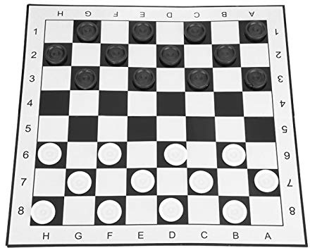 BTER Leichtes Dame-Spiel, Klappbrett-Design Langlebige Dame, schwer für Indoor All Ages People