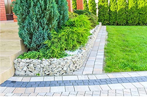 Garden EDGE Gabion Raised Planter Bed Rock Pot Basket Galvanised Steel UK (Straight)