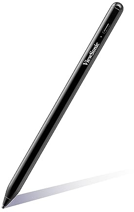 ViewSonic ACP501-B0WW Magnetic Stylus Pen for Apple iPad, Smart Dual Mode with iPad & Universal Touch Screen, USB-C Quick Charging, and Palm Rejection