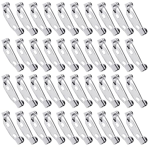 120 Stück Broschennadeln Safety Pin, Silber 0.7in Sicherheitsnadel Metall Broschen Sicherheitsnadeln Brooch Pins for DIY Crafts Schmuck Handwerk Tone Safety Pins for Brooch Back Clasps