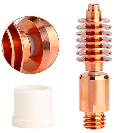 Upgrade Ceramic Core High Flow Bimetall Heatbreak Bimetall Tube Hohe Temperatur Kompatibel mit Phaetus Dragon Hotend V2 3D Drucker zum Drucken von Glasfaser Carbon Fiber Metall Leuchtfaden