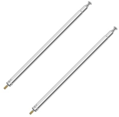 OTOTEC 2PCS M3 Thread 7 Sezioni Antenna Telescopica per AM Radio FM TV RC Auto Aircraft Controller Ricambio Telecomando Accessorio Lunghezza Estesa 730mm