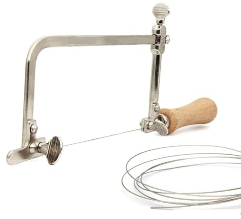easyhaha Superfeine Diamantdrahtsäge mit u-förmiger Sägehalterung, Jade, Metall, Marmor, Granit, DIY-Schneidwerkzeug, Multifunktions-Laubsäge (Color : Hand Saw with 1.0mm 1m)