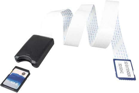 Jopto SD-Karte Verlängerungskabel SD-zu-SD Kabel SD-Speicherkarten-Adapter Plug & Play Stabiles Signal Flache FFC-Kabelverlängerung Kompatibel mit Raspberry Pi GPS DVD LED Wildkamera SDHC SDXC, 62 cm