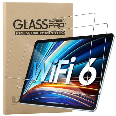 KZIOACSH Screen Protector for Blackview Tab8WiFi/Blackview Tab 8 WiFi 10.1 Inch, 2 Pack Ultra Clear Anti-Scratch Tempered Glass [9H Hardness] Touch Sensitive Anti-Fingerprint Protective Screen Guard