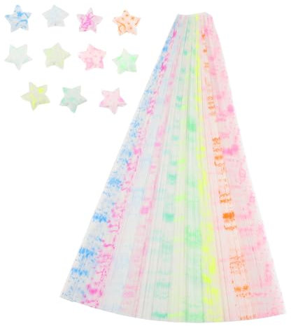 PHENOFICE 210stücke Origami Sternpapierstreifen Papiersternstreifen Diy Origami Papiersterne Bastelpapier