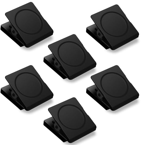 GUOKOFF Magnetklammern, 12 Stück Kühlschrank Magnetische Clips | Magnetische Clips, Magnetische metallklammern für Whiteboard, Büro, Zuhause, Küche, Schul