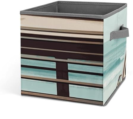 NWGHM Aufbewahrungsbehälter mit Surfbrett-Aufbewahrungsboxen mit Doppelgriffen, Aufbewahrungswürfel, Organizer für Kleidung, faltbar, Schrank-Organizer, Aufbewahrungsbehälter für Regale, 27,7 cm