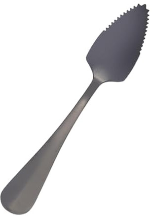 Cucchiaio di pompelmo – Cucchiaio di pompelmo in acciaio inox – mammifero in acciaio inox dente pompelmo cucchiaio in argento, alla moda utensili da cucina per kiwi, dessert, agrumi - 6,1 X 1,1