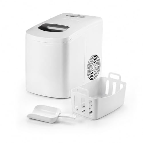 Avilia - Macchina Ghiaccio 10Kg/24h 150W, serbatoio 1,7L per Bevande e Cocktail, Uso Domestico e Professionale, Rapida Produzione 9 cubetti in 10 Minuti, Bassa Rumorosità