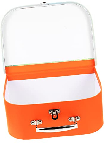 Tofficu Kleiner Handheld Aufbewahrungskoffer Kleiner Koffer Aus Langlebigem Karton Mit Fallschutz Dekorative Kasten Für Kinder Und Reise