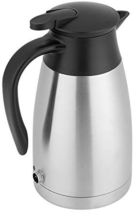 Bollitore Elettrico in Acciaio Inossidabile, bollitore Elettrico per tè e Acqua Calda da 1 litro, Coperchio Rimovibile per Una Facile Pulizia, spegnimento Automatico e p