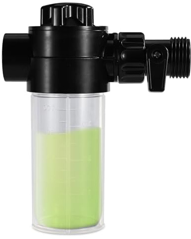 Sinbana Bouteille d'injecteur d'engrais de qualité supérieure de 118 ml avec valve et adaptateur de tuyau, accessoires pratiques pour jardins botaniques