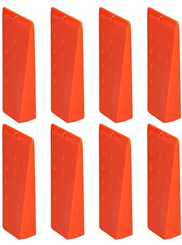 flexman 8Pcs Arbre Abattage Wedges, 5.5in X 2.8in X 1.0in en Plastique Tronçonneuse Coins Utilisation Sûre Stable Durable Augmenter Friction Arbre Wedges pour Jardin Arbre