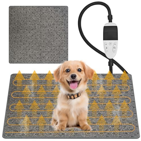 CACSPS Pet Heating Pad - Heating Mat for Cats & Dogs with Temperature Control, Automatic Shut-off (45x70cm)
