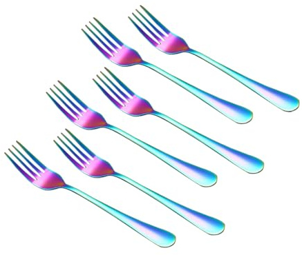 TOYANDONA 6pièces Fourchettes Acier Inoxydable de Service Fourchettes de Table à Fruits pour Cuisine Occidentale