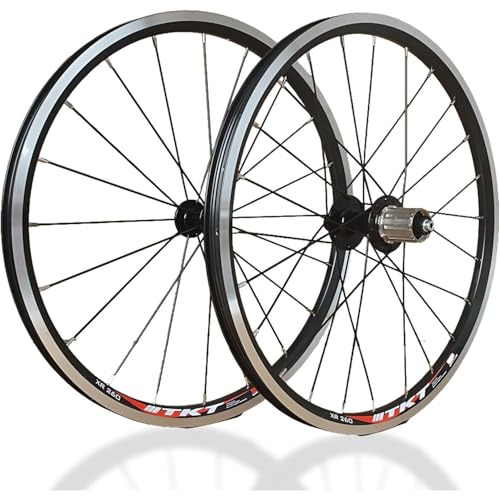 Laufradsatz, 50,8 cm, 406/451 V, Bremse, Felgen vorne, 74/100 mm, hinten, 130 mm, Schnellspann-Räder, 20/24H Naben für 7/8/9/10/11-Gang-Kassettenfreilauf