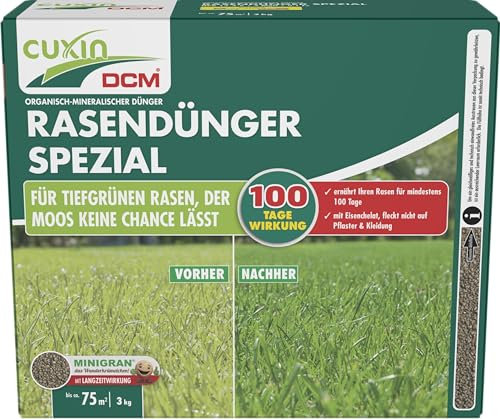Cuxin DCM Engrais pour gazon spécial Minigran 3 kg