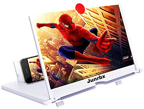 12 Screen Magnifier Amplifier, New Generation Mmobile Phone Holder 3D HD Mobile Movie Amplifier, Projector Screen Support X / 8/7 / 7 Plus / 6 / 6s / 6 Plus / 6s Plus and All Other Smartphones