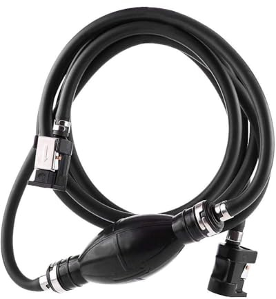 Aramox Black Fuel Line Hose Primer Oil Tube Tank Connector Fit for Mariner Outboard Motors