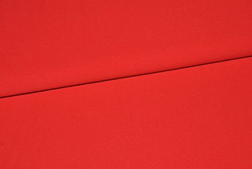 alles-meine.de GmbH 1 m * 1,4 m - Stoff - einfarbig feuerrot/rot - 100% Baumwolle - Streifen Baumwollstoff - Meterware Baumwollstoff - Patchwork - Patchworkstoff un Nähen