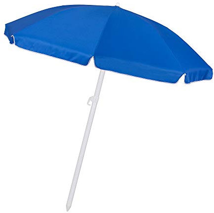 SPRINGOS Parasol de plage, pare-soleil, parapluie de voyage, bleu,