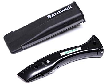 Barnwell Black Dolphin Delphin Carpet Fitters Work Trimming Fixed Handle and Holster