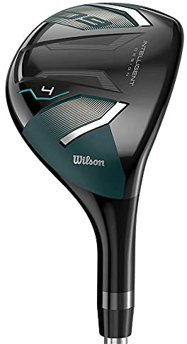 Wilson Staff Golfschläger, D9 Hybrid 6, Für Damen, 28,5° Loft, L-Flex, Für Rechtshänder, Schwarz/Blau, WGW470220