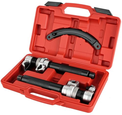 ATPEAM Compresseur de Ressort Amortisseur avec Glissières, Kit Compresseur de Ressort 1,2T pour Voiture avec Support de Sécurité et Boîte à Outils