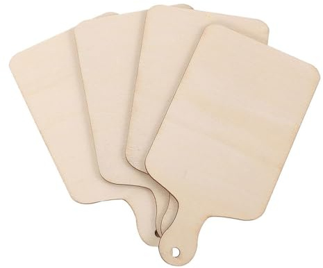 UPKOCH Mini Wooden Cutting Board Toys 9 X 3.5 Unfinished Children S Chopping Boards for DIY Craft Projects and Small Food Prep