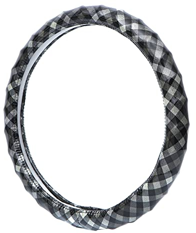 URFEDA Lenkradbezug Glitzer Auto Universal Lenkradhülle aus PU Mode Komfortable rutschfest Lenkradschutz Auto Dekorzubehör Lenkrad Abdeckung für Männer Frauen für Pkw LKW Und SUVs 38CM / 15