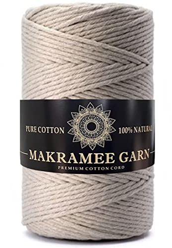 Makramee Garn. Baumwollgarn. Kordel Für Handwerk. Makramee Baumwollkordel