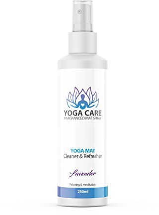 Yoga Care - Yoga Mat Cleaner and Refresher Spray | Sweat Remover, Disinfectant | Relaxing Lavender Fragrance - 250ml